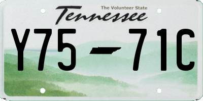 TN license plate Y7571C