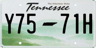 TN license plate Y7571H