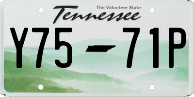 TN license plate Y7571P