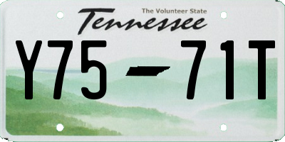 TN license plate Y7571T