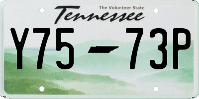 TN license plate Y7573P