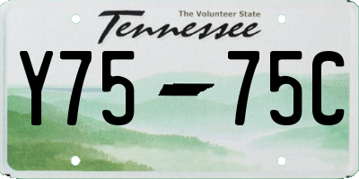 TN license plate Y7575C