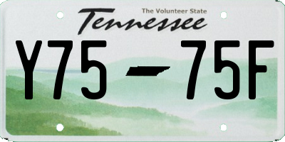 TN license plate Y7575F