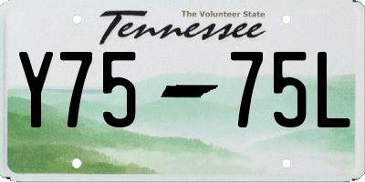 TN license plate Y7575L