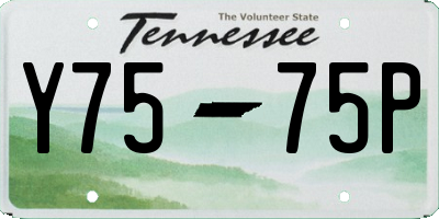 TN license plate Y7575P