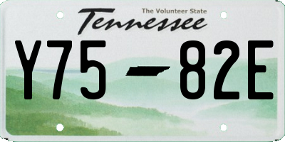TN license plate Y7582E