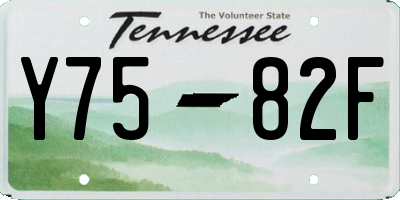 TN license plate Y7582F