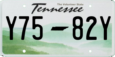 TN license plate Y7582Y