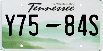 TN license plate Y7584S