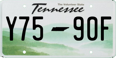 TN license plate Y7590F