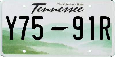 TN license plate Y7591R