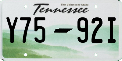TN license plate Y7592I