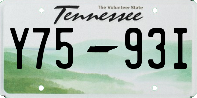 TN license plate Y7593I