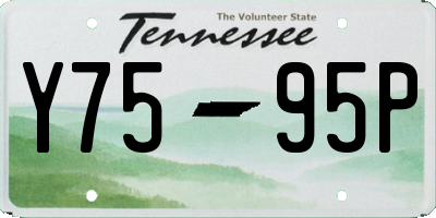 TN license plate Y7595P