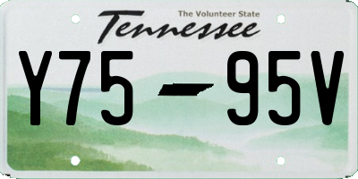 TN license plate Y7595V