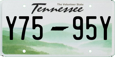 TN license plate Y7595Y