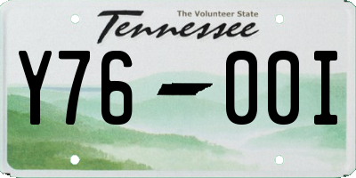 TN license plate Y7600I