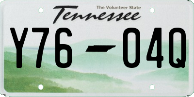 TN license plate Y7604Q