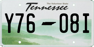 TN license plate Y7608I
