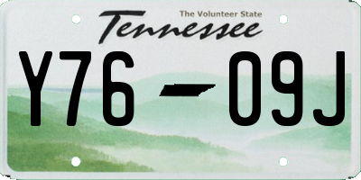 TN license plate Y7609J
