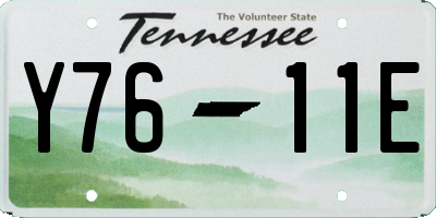 TN license plate Y7611E