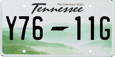 TN license plate Y7611G