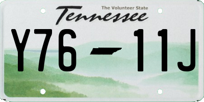 TN license plate Y7611J