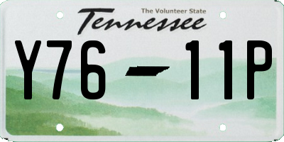 TN license plate Y7611P