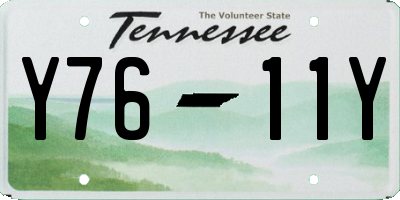 TN license plate Y7611Y