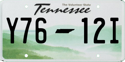 TN license plate Y7612I