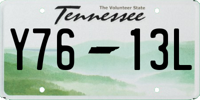 TN license plate Y7613L