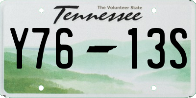 TN license plate Y7613S