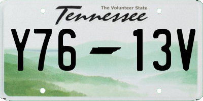 TN license plate Y7613V