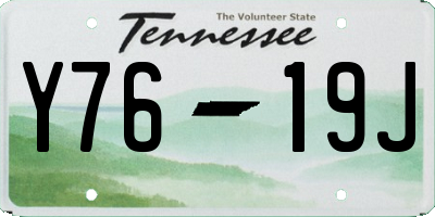 TN license plate Y7619J