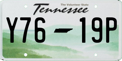 TN license plate Y7619P