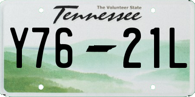 TN license plate Y7621L