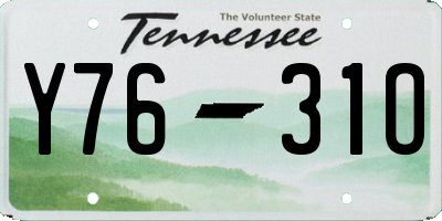 TN license plate Y7631O