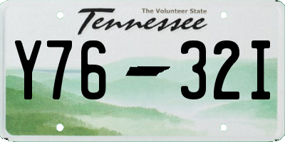 TN license plate Y7632I