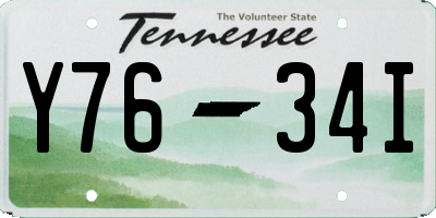 TN license plate Y7634I