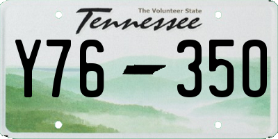 TN license plate Y7635O