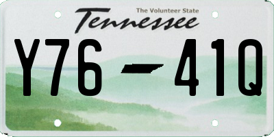 TN license plate Y7641Q