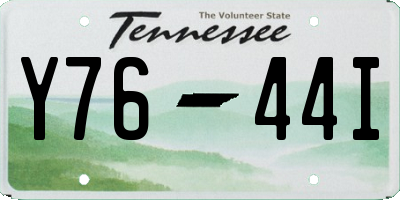 TN license plate Y7644I