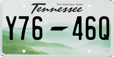 TN license plate Y7646Q