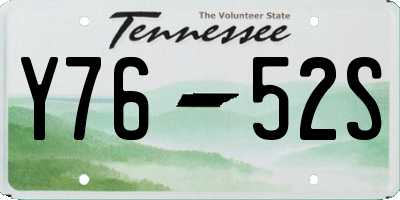 TN license plate Y7652S