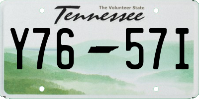 TN license plate Y7657I