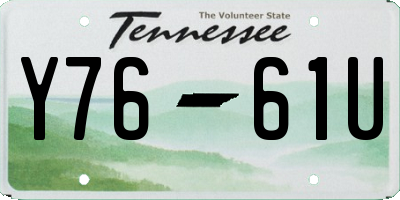 TN license plate Y7661U