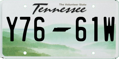 TN license plate Y7661W