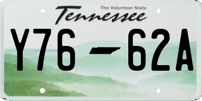 TN license plate Y7662A