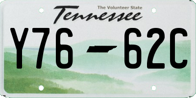 TN license plate Y7662C