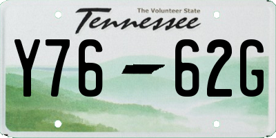 TN license plate Y7662G